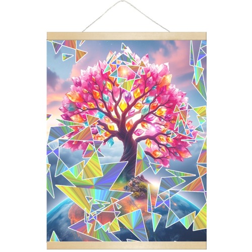 Tree Sunrise Hanging Poster 18"x24"