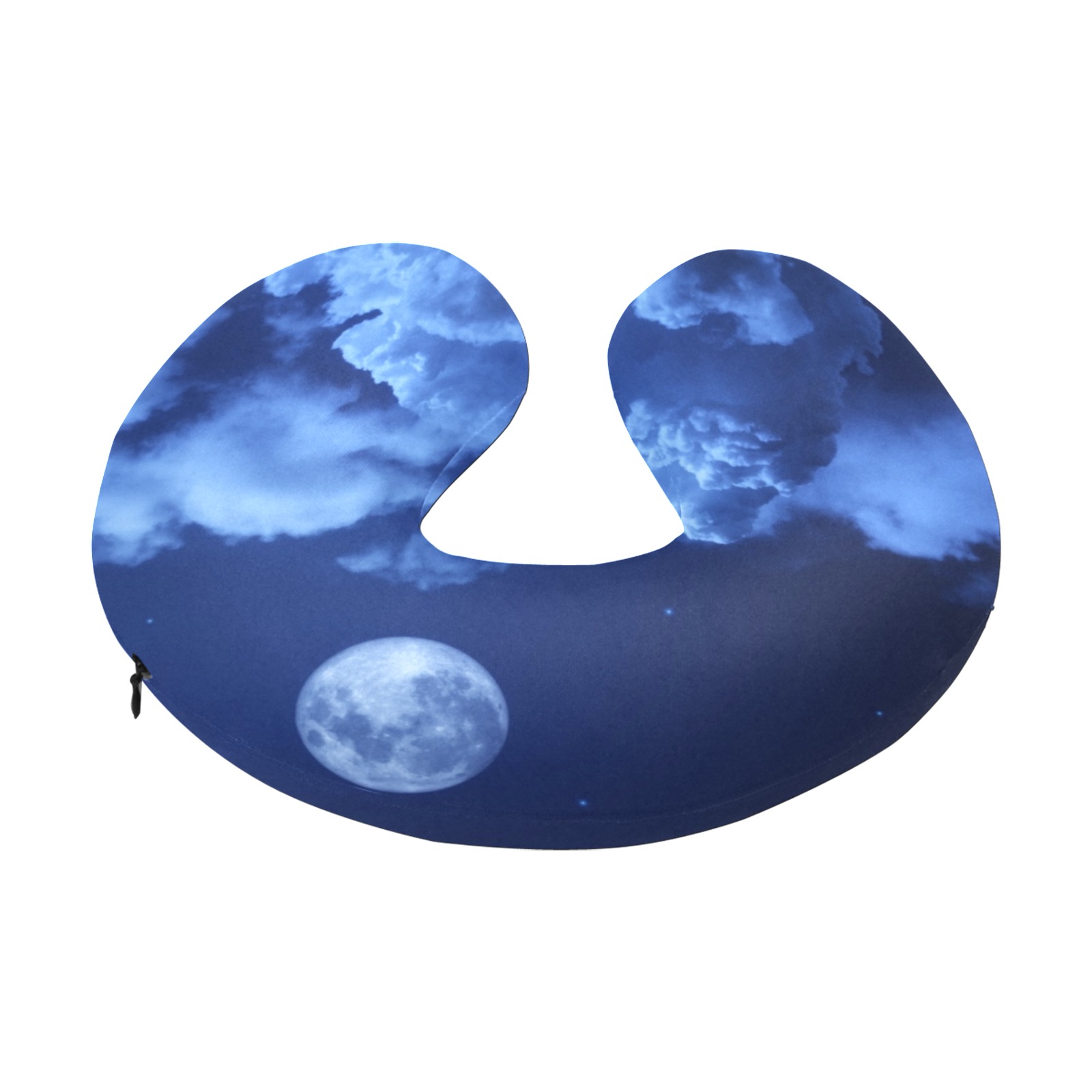 moon-night-sky-clouds U-Shape Travel Pillow