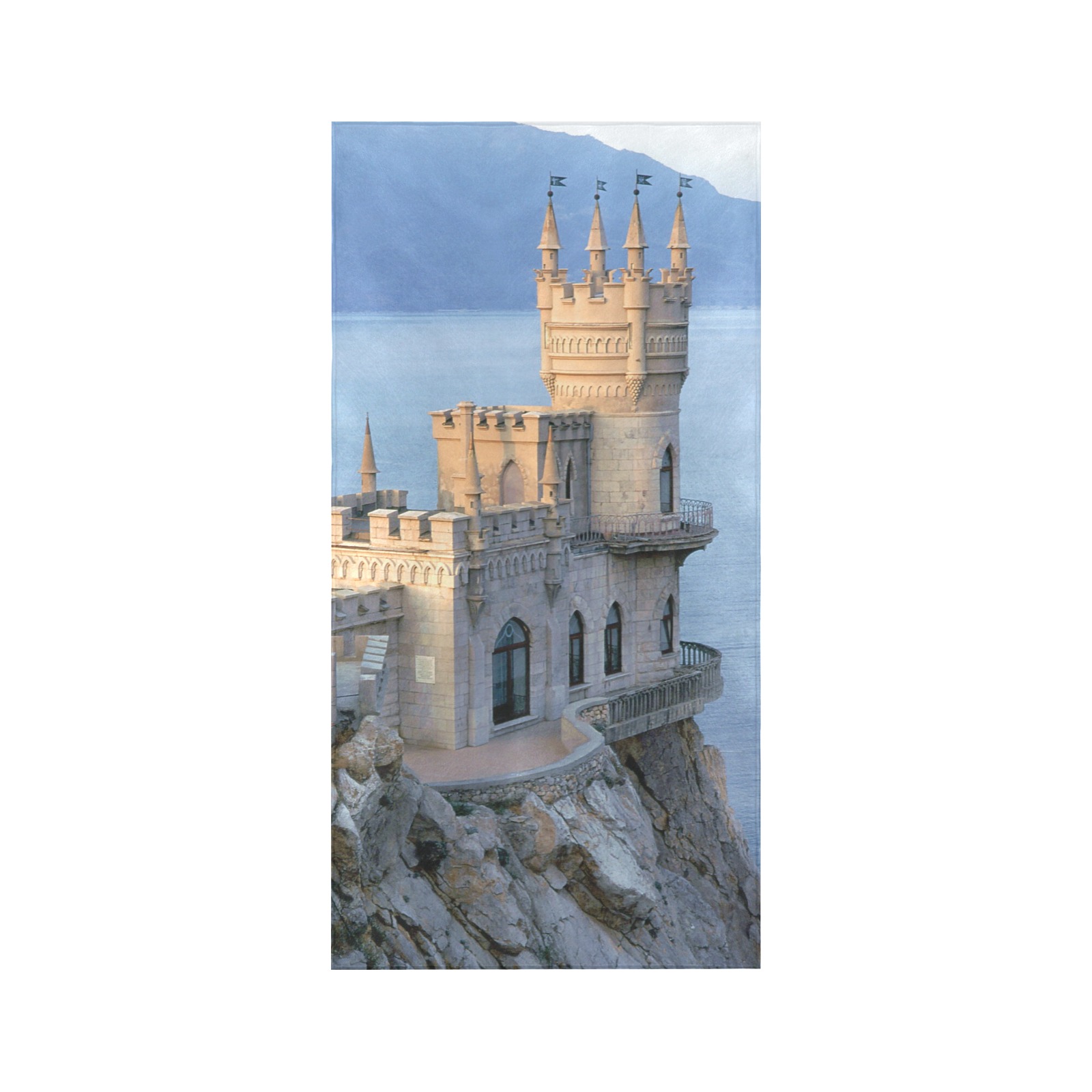 Swallow's Nest Castle, Crimea Beach Towel 30"x 60"