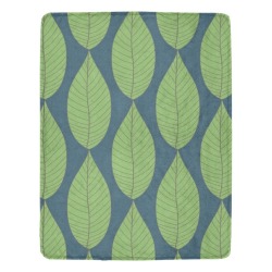 Green Leaves Ultra-Soft Micro Fleece Blanket 54"x70"