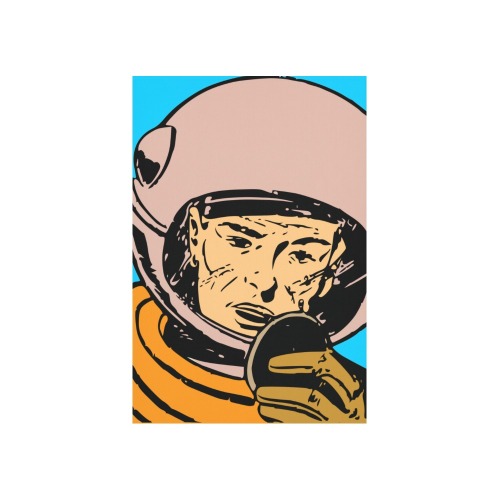 astronaut Polyester Peach Skin Wall Tapestry 40"x 60"