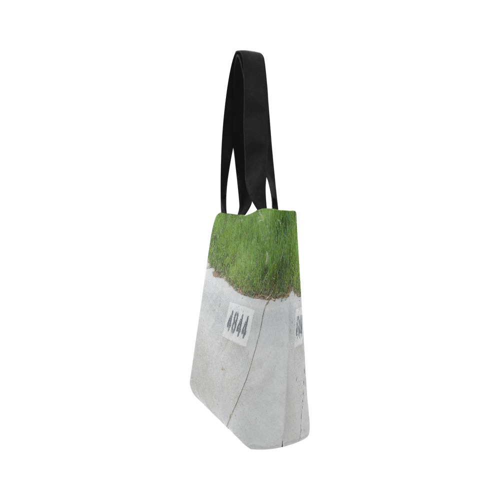 Street Number 4844 with Black Handle Canvas Tote Bag (Model 1657)