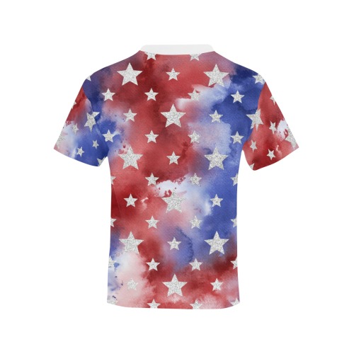 4th of july stars 1 Kids' All Over Print T-shirt (Model T65)