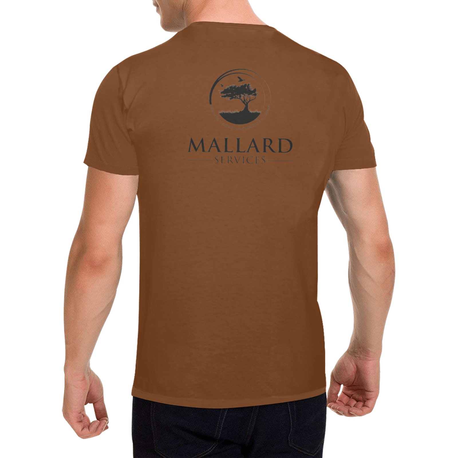 Mallard transparent Men's T-Shirt in USA Size (Two Sides Printing)
