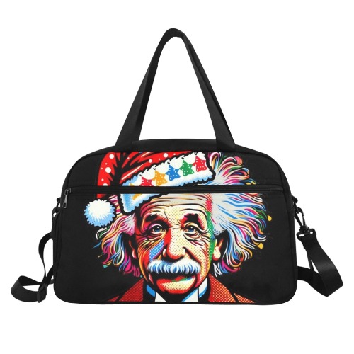 XMas Einstein by Nico Bielow Fitness Handbag (Model 1671)