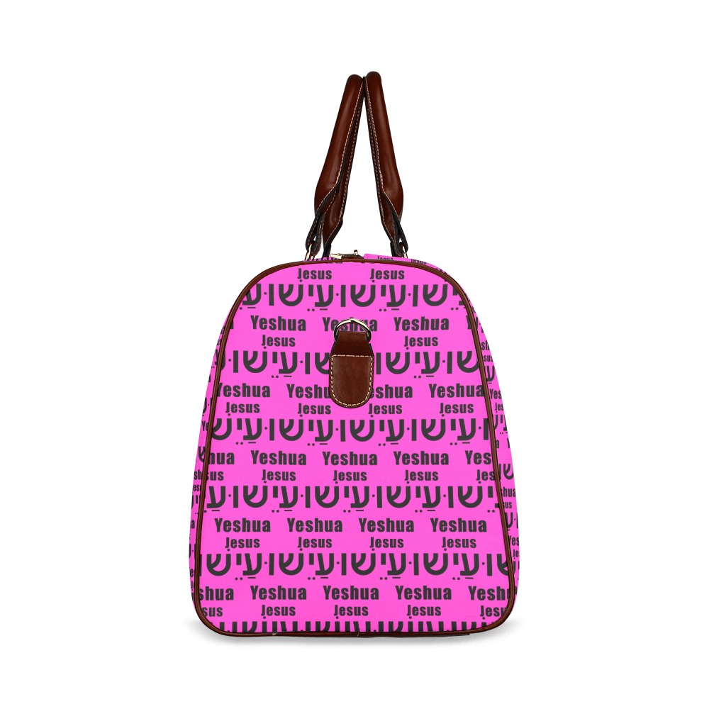 Yeshua Fushia/Pink Tote Bag Waterproof Travel Bag/Large (Model 1639)