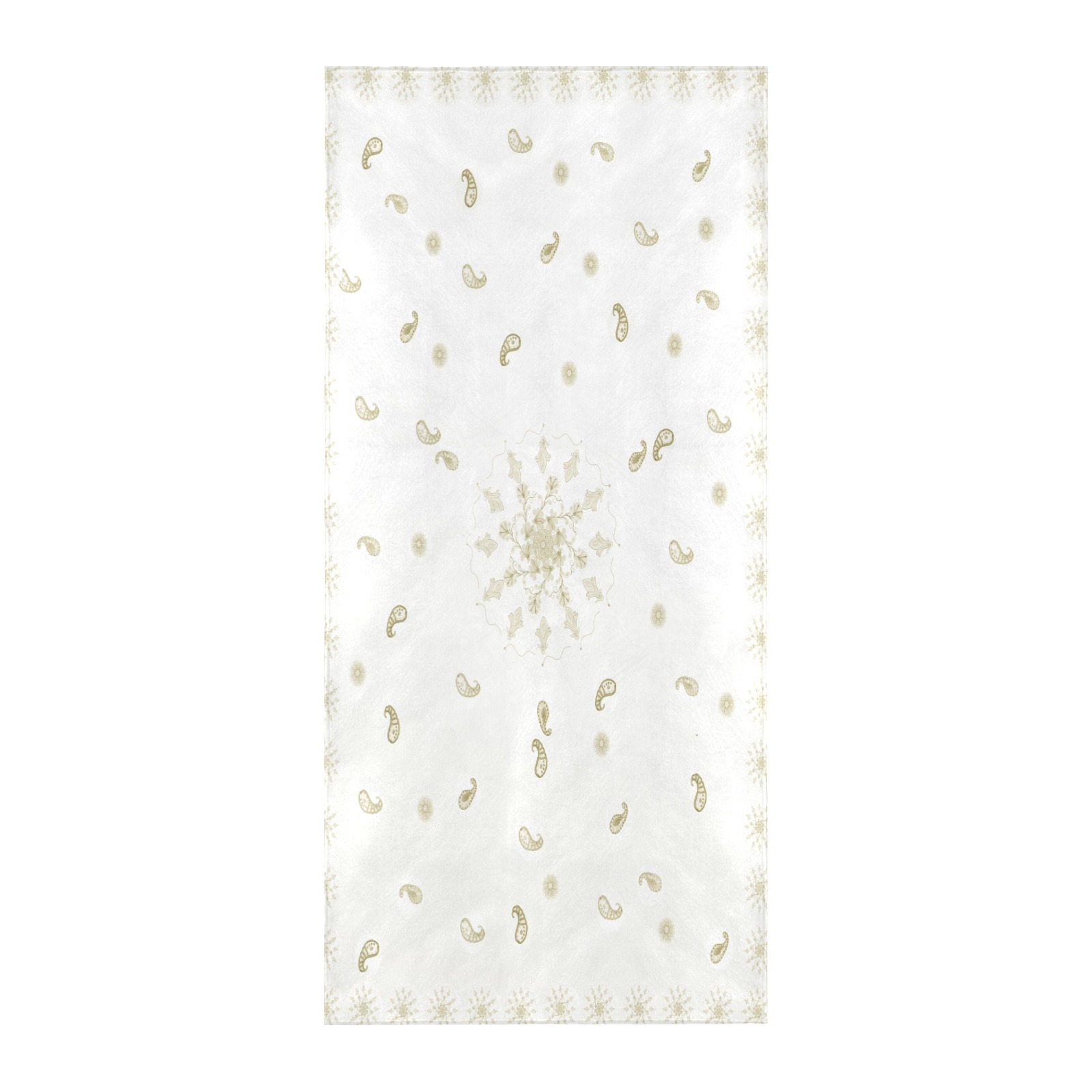 cecylia beige Beach Towel 32"x 71"