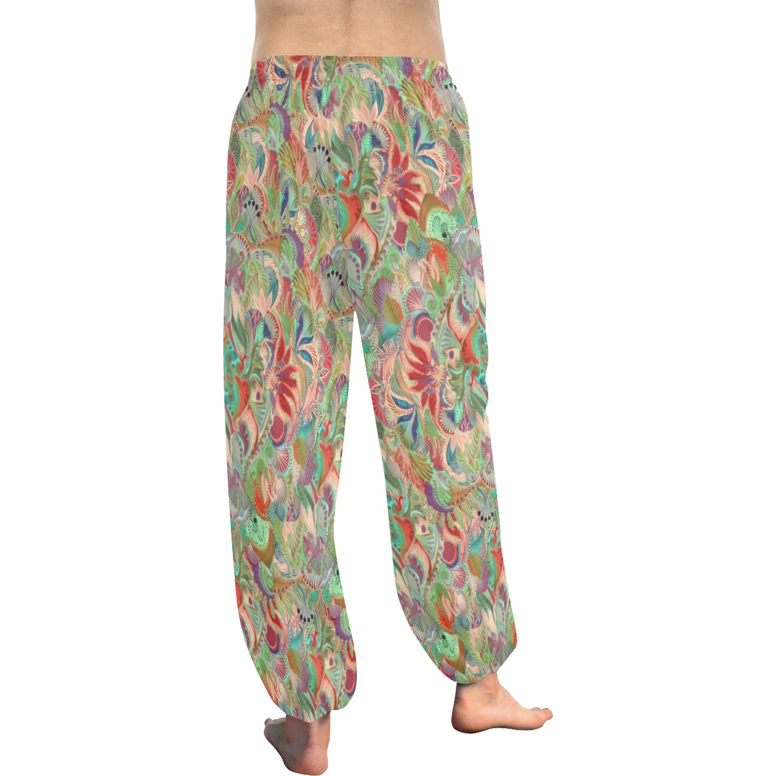 tropical flowers Women's All Over Print Harem Pants (Model L18)