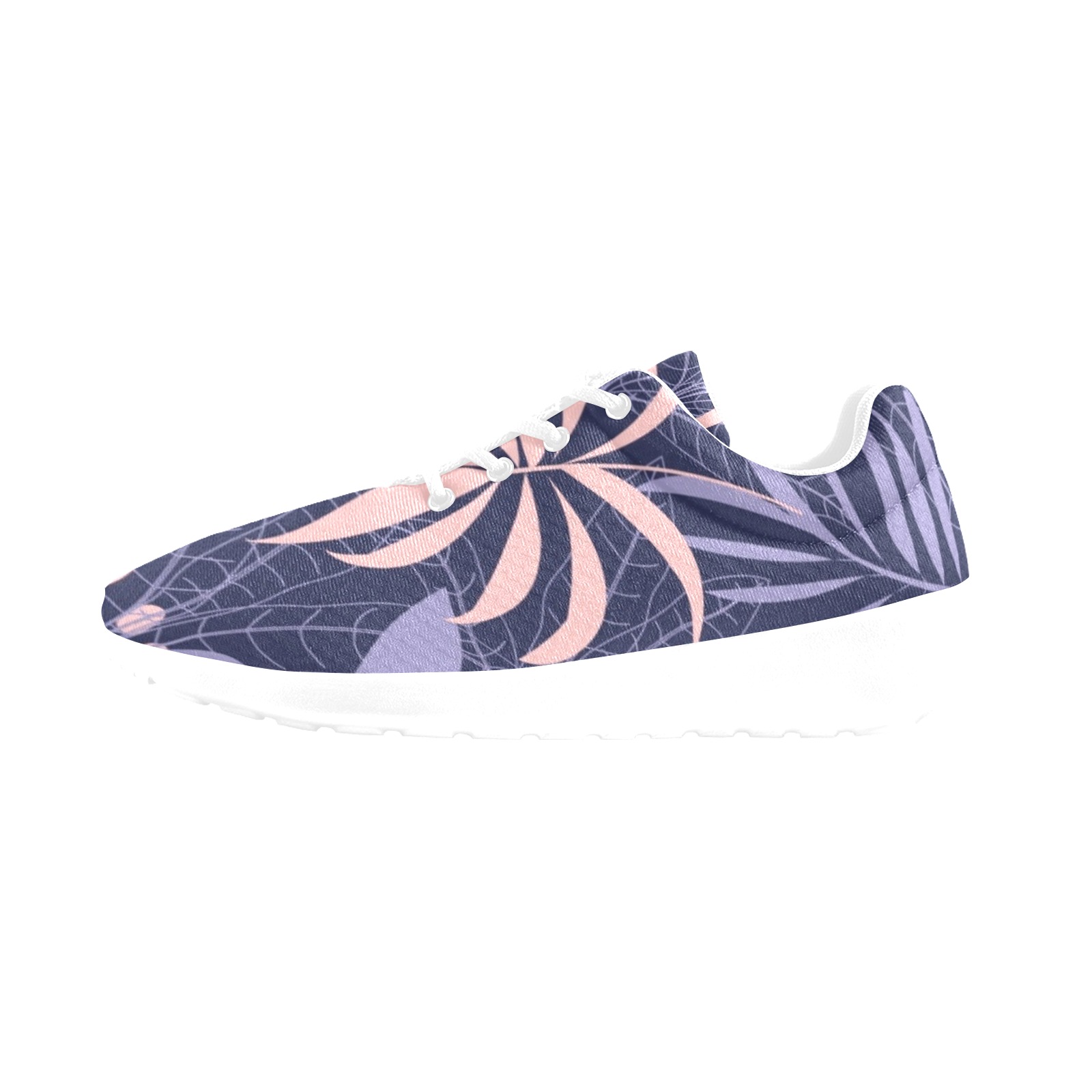 Tropical Pink and Purple Jungle Women's Athletic Shoes (Model 0200)