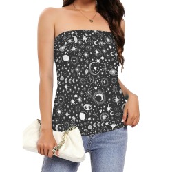 Magic love 1BW Women's Long Tube Top (Model T84)