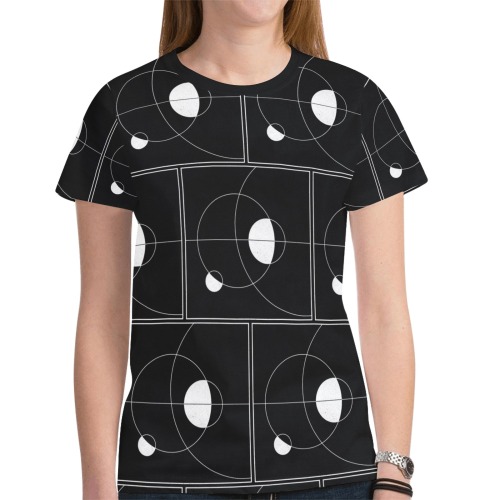 Moonring New All Over Print T-shirt for Women (Model T45)
