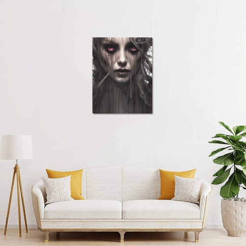 goth, haunted, possessed, Upgraded Canvas Print 11"x14"