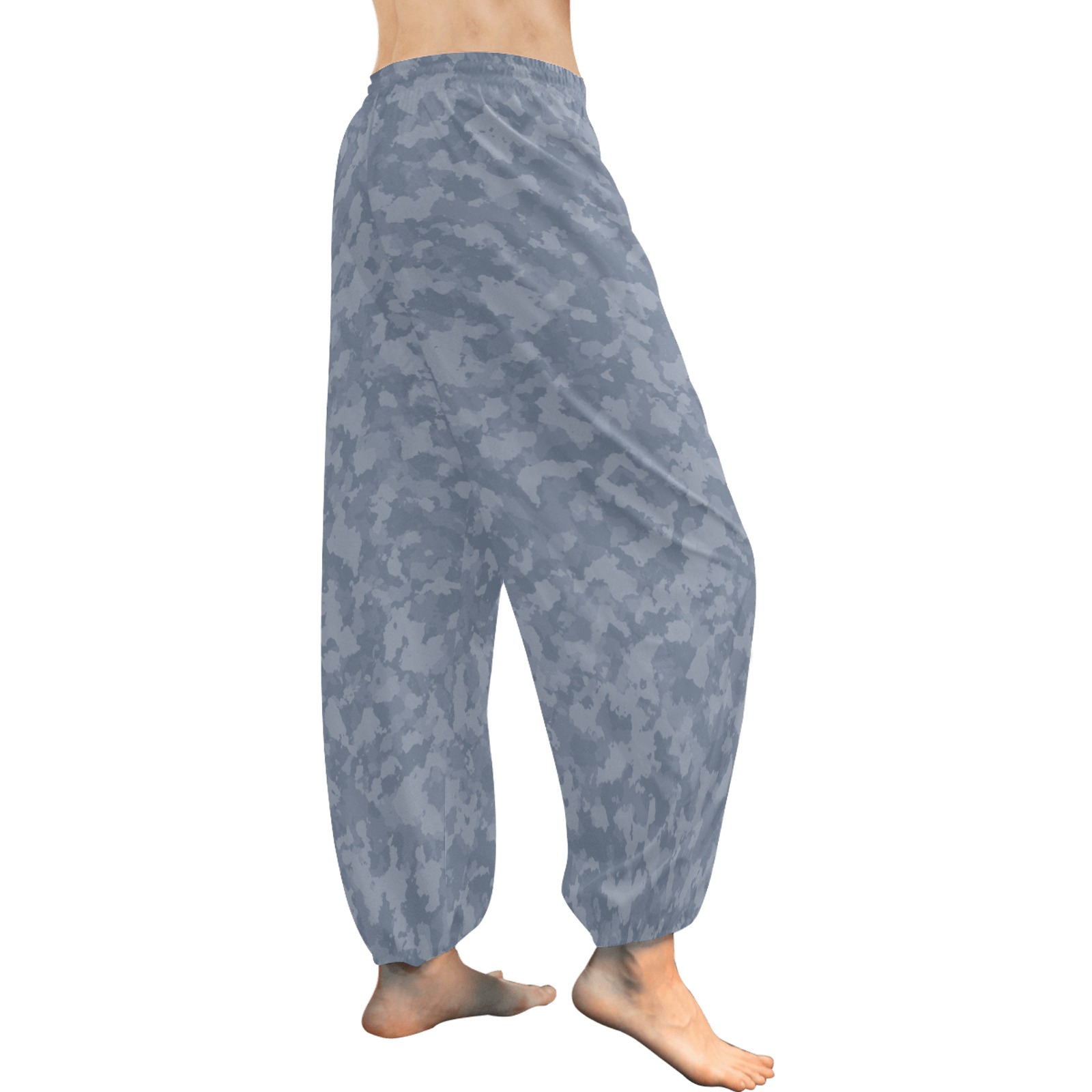 RURIKON BLUE-22 Women's All Over Print Harem Pants (Model L18)