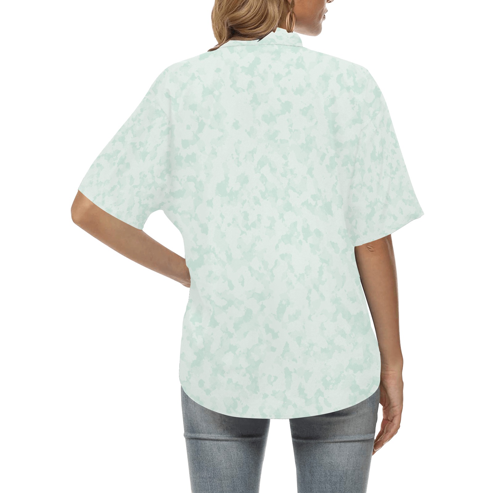 ENAMELLED DRAGON-1 All Over Print Hawaiian Shirt for Women (Model T58)