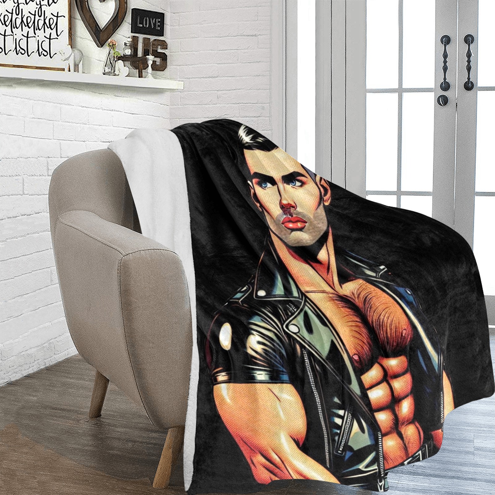 Dom by Fetishworld Ultra-Soft Micro Fleece Blanket 70''x80''