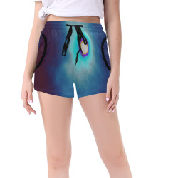 Dimensional Eclipse In The Multiverse 496222 Women's Mid-Length Board Shorts (Model L55)