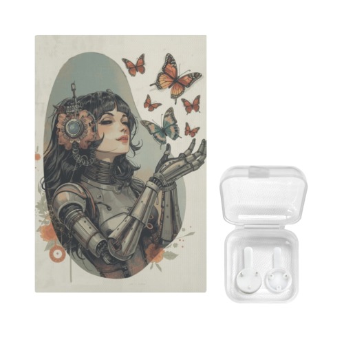 Robot Butterfly Retro-Futuristic Sci-Fi Art