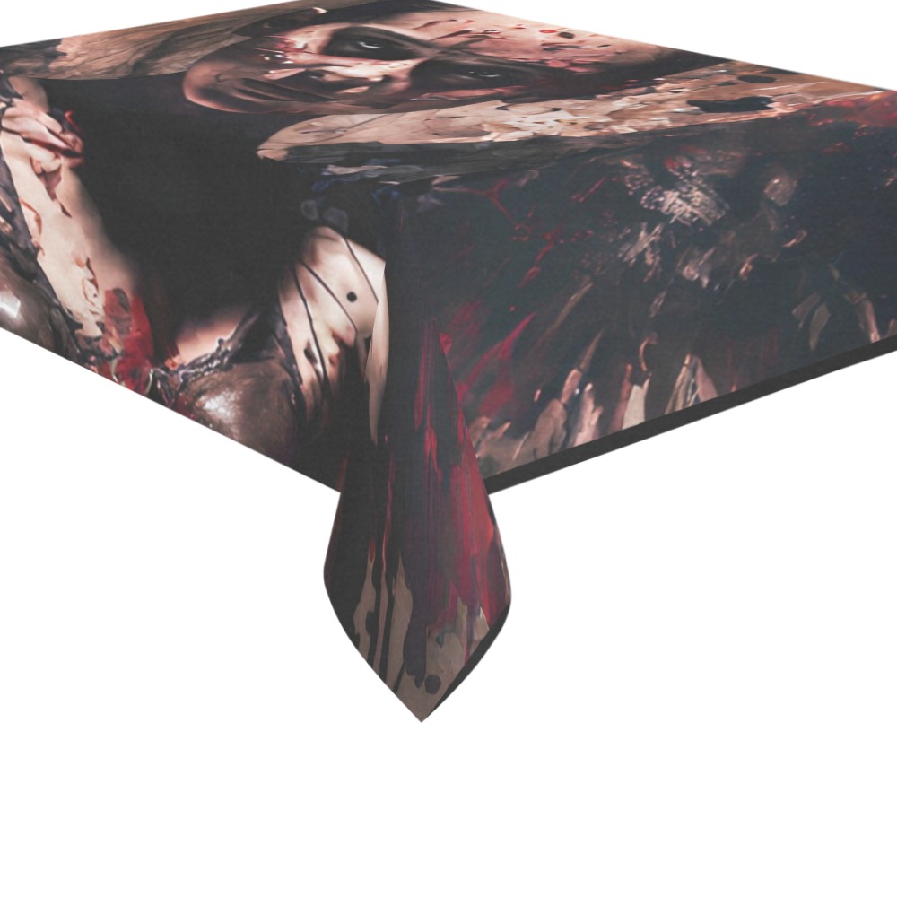 Angel of death Cotton Linen Tablecloth 60"x 84"