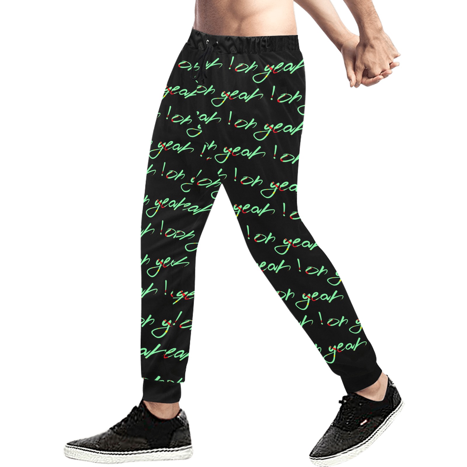 OH YEAH! psy logo Men's All Over Print Sweatpants (Model L11)
