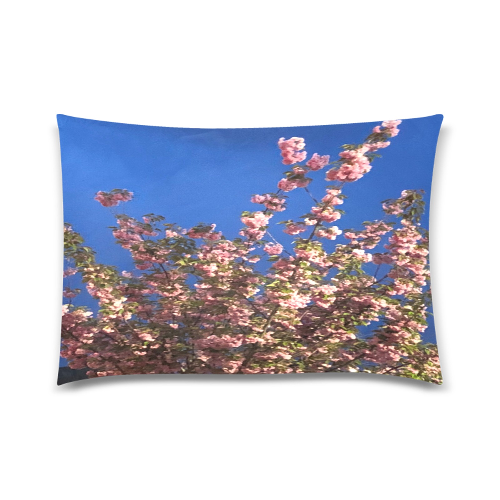 Cherry Tree Collection Custom Zippered Pillow Case 20"x30"(Twin Sides)