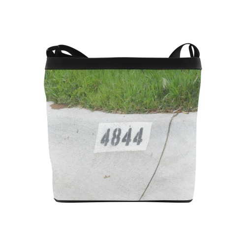 Street Number 4844 with Black Background Crossbody Bags (Model 1613)