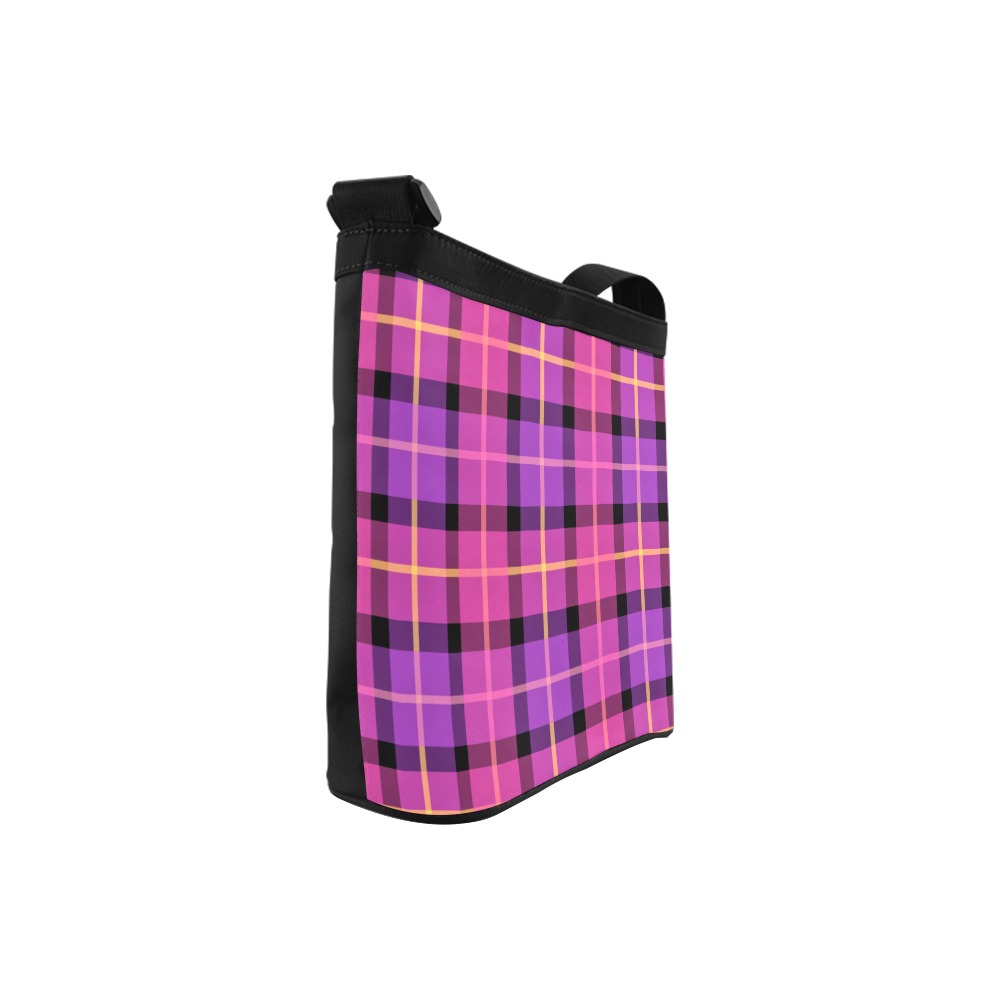 Plaid in Pink and Purple Crossbody Bags (Model 1613)