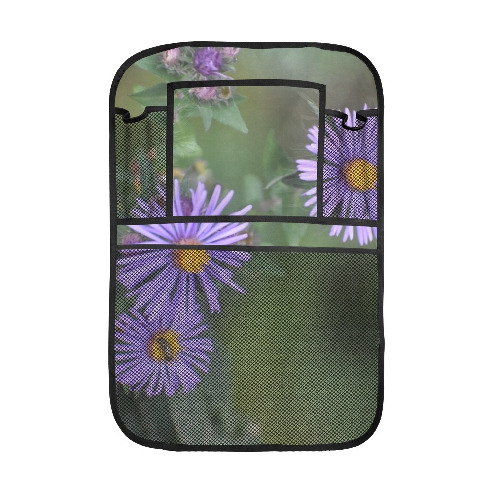 Purple Flowers Car Seat Back Organizer (2-Pack)