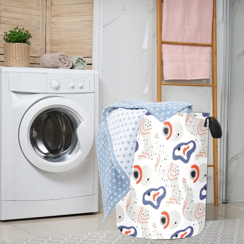 Elegant Abstract Mid Century Pattern Laundry Bag (Large)