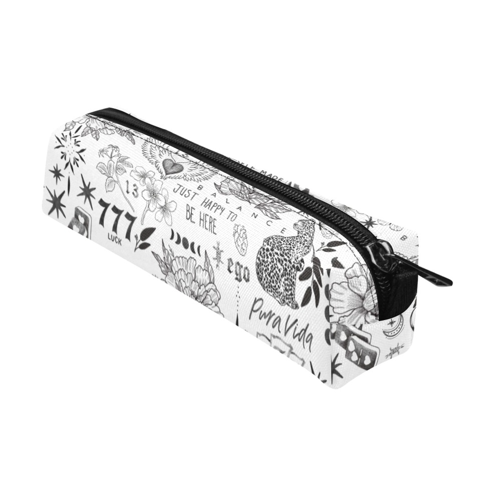 Inspirational tattoo pattern BL 2 Pencil Pouch/Small (Model 1681)