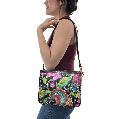 Paisley #2 Small Shoulder Bag (Model 1710)