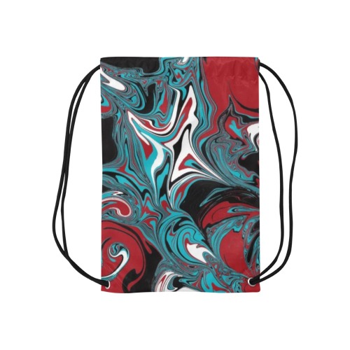 Dark Wave of Colors Small Drawstring Bag Model 1604 (Twin Sides) 11"(W) * 17.7"(H)
