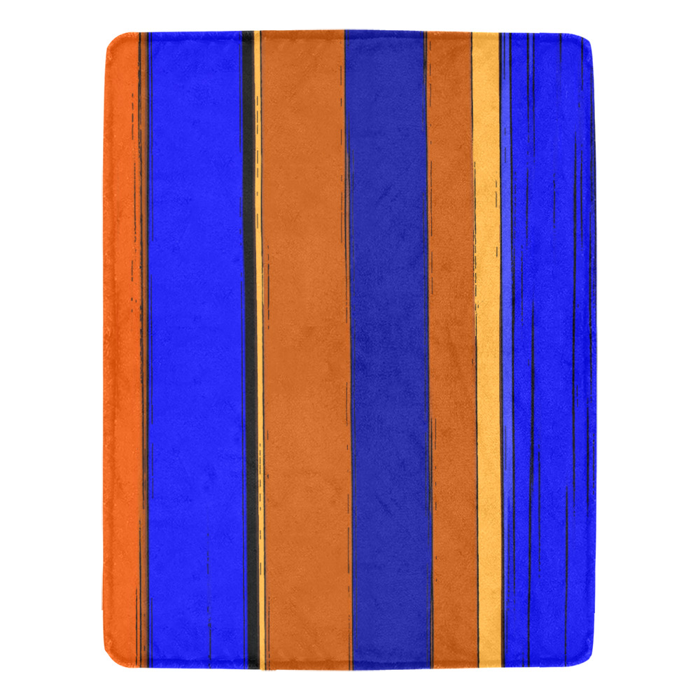 Abstract Blue And Orange 930 Ultra-Soft Micro Fleece Blanket 54''x70''