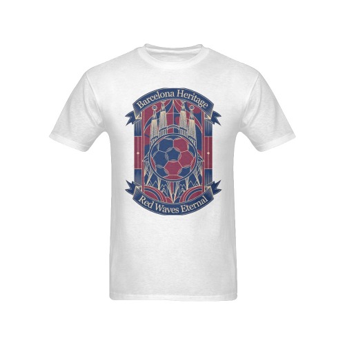 Barcelona Scarlet Glory T Shirt, Catalan Soccer Legacy Gift