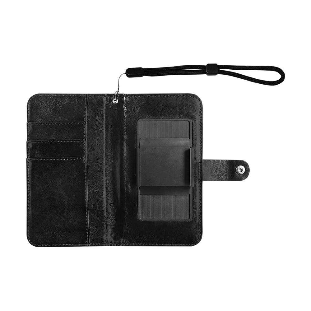 Mondrian De Stijl Modern Flip Leather Purse for Mobile Phone/Small (Model 1704)