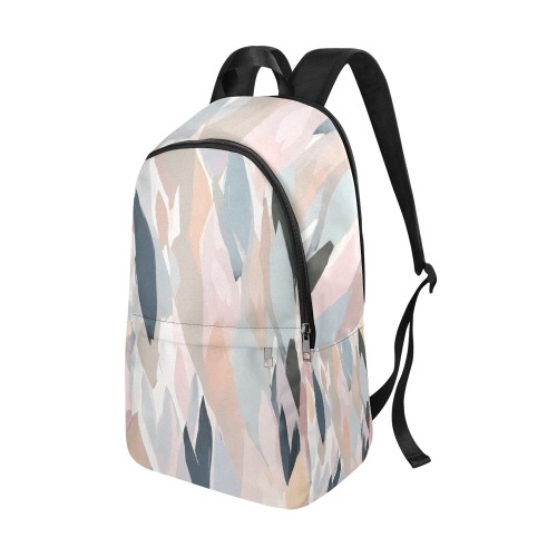 Elegant abstract shapes of soft pink, blue colors Fabric Backpack for Adult (Model 1659)