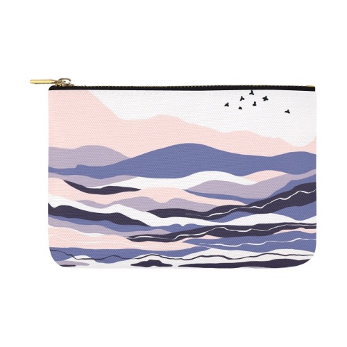 Modern abstract landscape of strokes-1 Carry-All Pouch 12.5''x8.5''