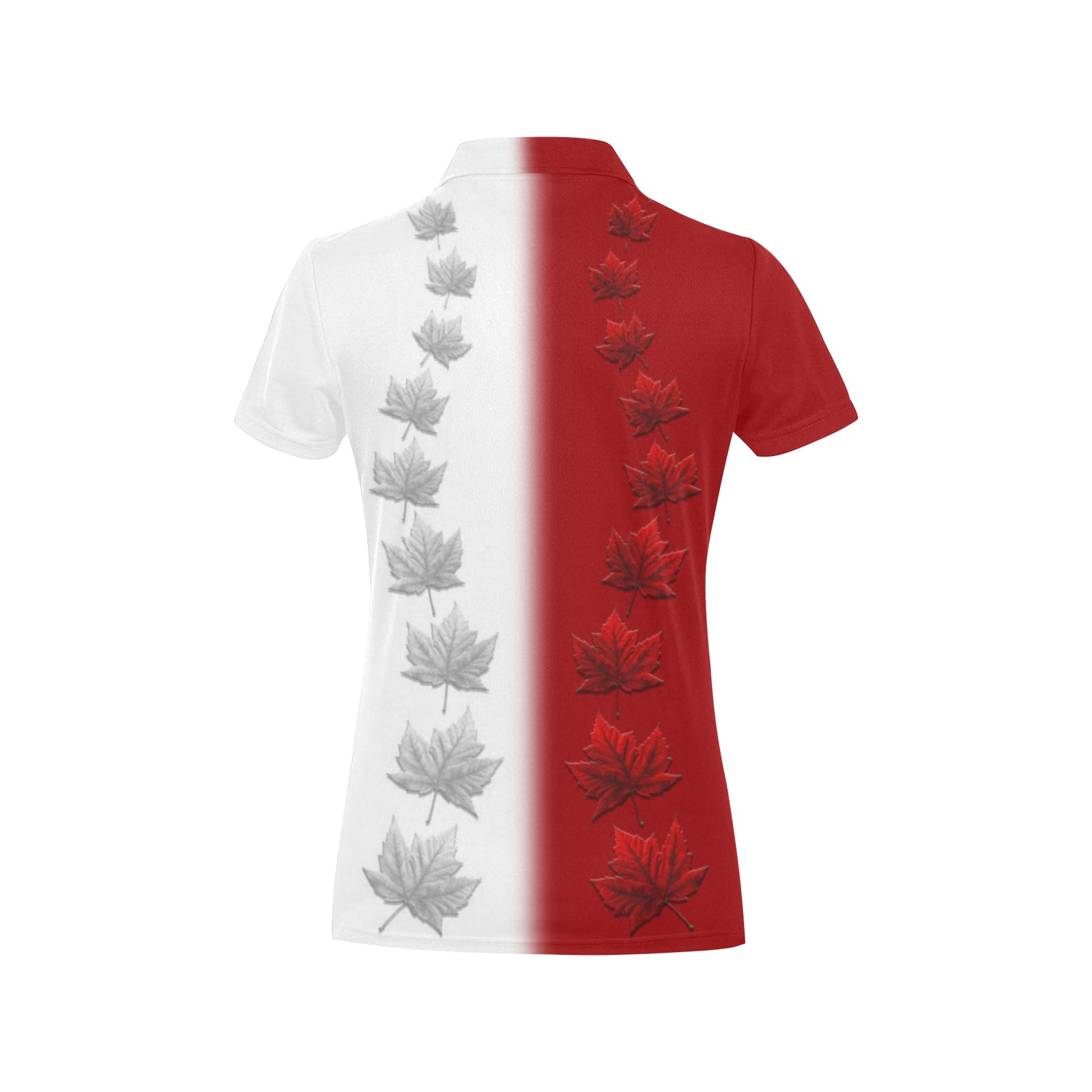 2 Tone Canada Team Golf Shirts Women's All Over Print Polo Shirt (Model T55)