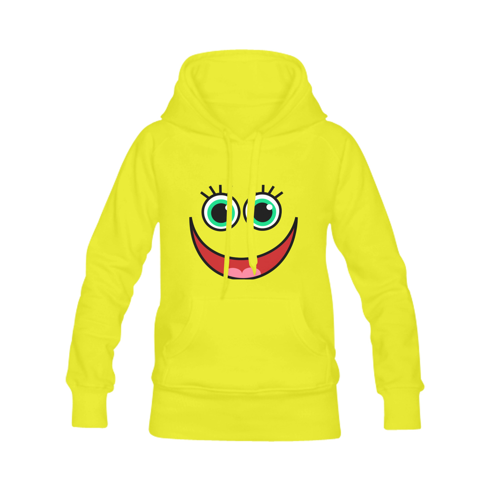 Don’t Worry Be Happy Cartoon Face Men's Classic Hoodies (Model H10)
