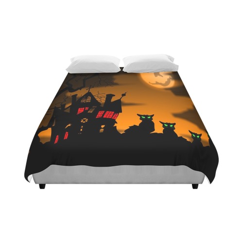 Halloween Cats Duvet Cover 86"x70" ( All-over-print)