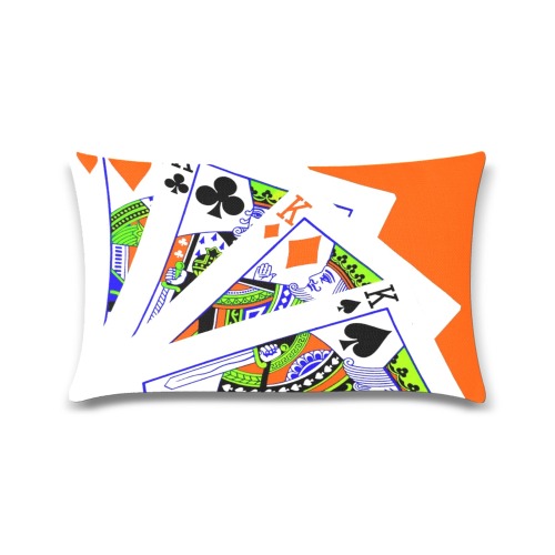 FOUR KINGS (2) Custom Zippered Pillow Case 16"x24"(One Side Printing)