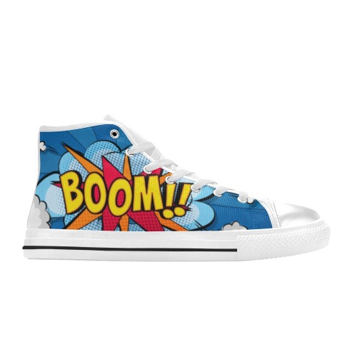 Boom Collectable Fly Women's Classic High Top Canvas Shoes (Model 017)