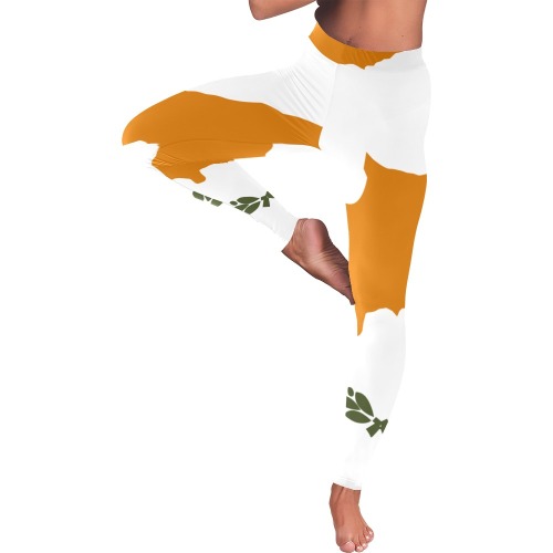 mxcp2000px-Flag_of_Cyprus.svg Women's Low Rise Leggings (Invisible Stitch) (Model L05)
