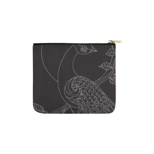 Peacock Moon Carry-All Pouch 6''x5''