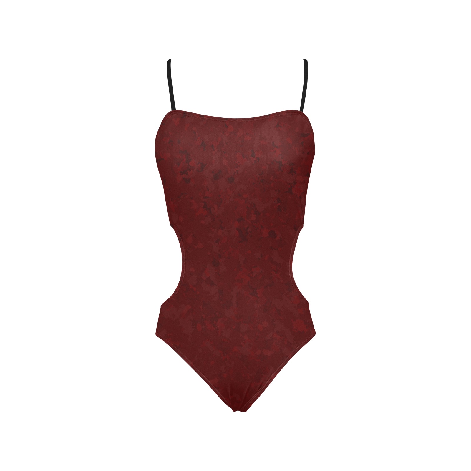 Untitled-12 Spaghetti Strap Cut Out Sides Swimsuit (Model S28)
