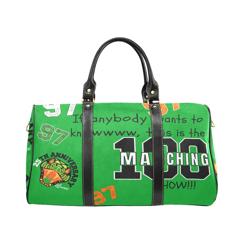 97 27th Anniversary Duffle Bag Green New Waterproof Travel Bag/Large (Model 1639)