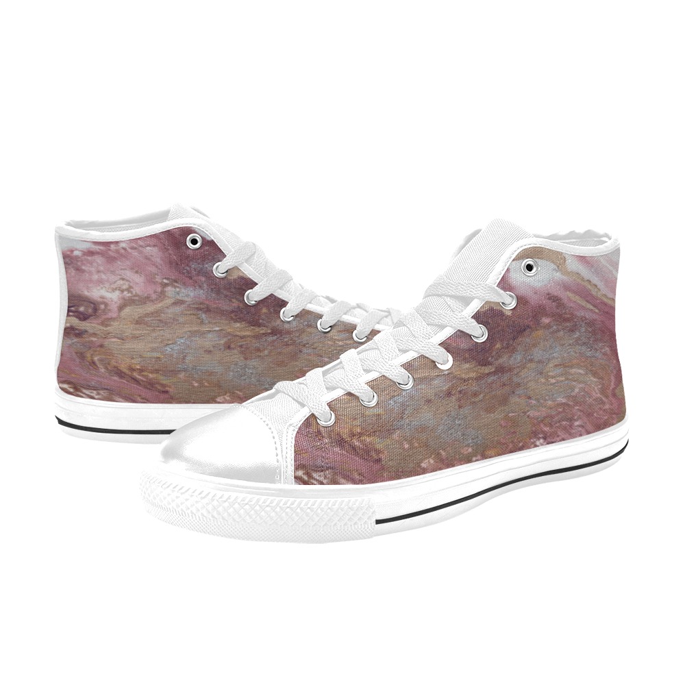 Magical Meteorw Women's Classic High Top Canvas Shoes (Model 017)