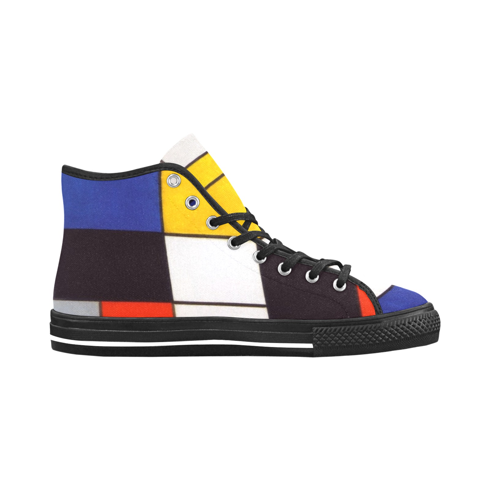 Composition A by Piet Mondrian Vancouver H Women's Canvas Shoes (1013-1)