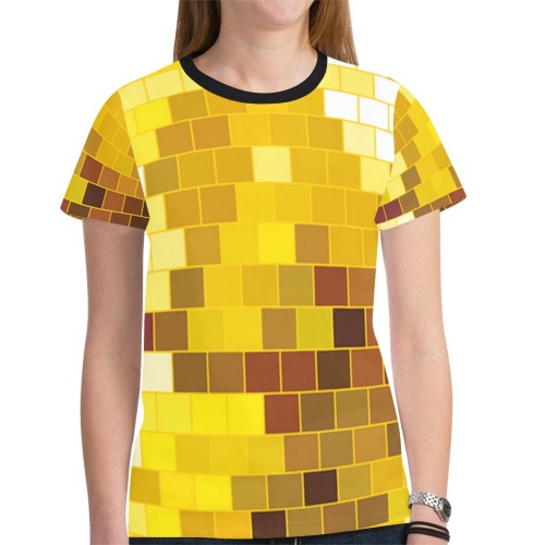 DISCO BALL 2 New All Over Print T-shirt for Women (Model T45)