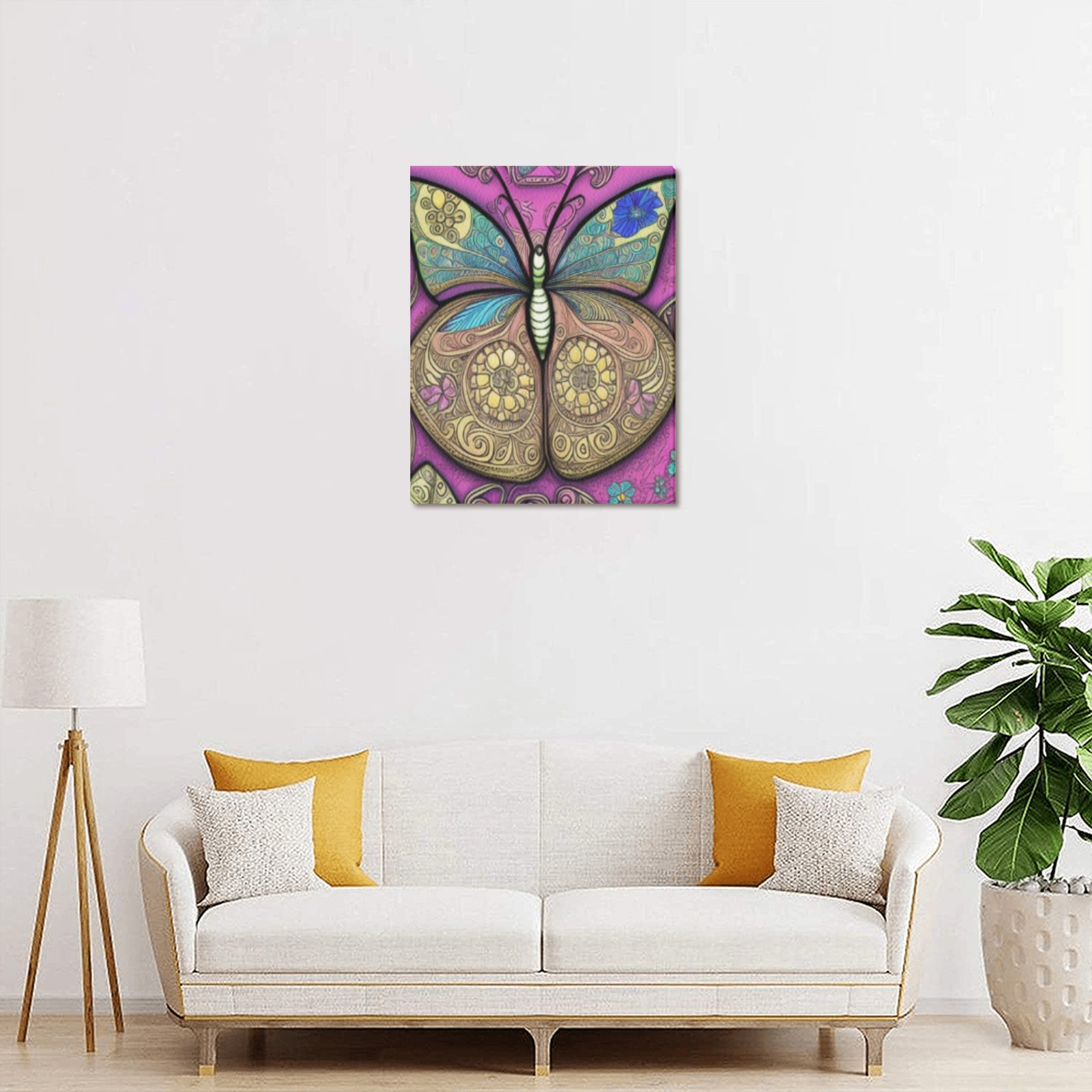 Butterfly Warrior Upgraded Canvas Print 11"x14"