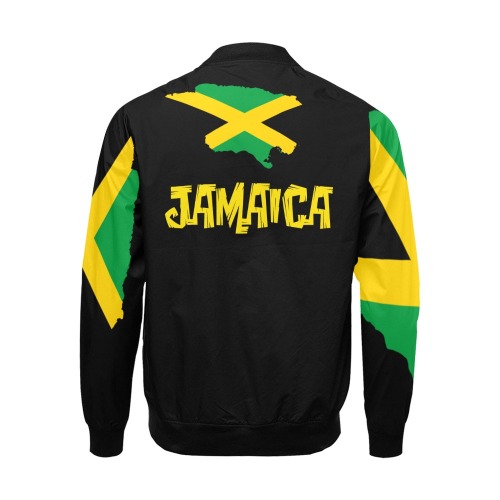Jamaica bomber Jacket black All Over Print Bomber Jacket for Men (Model H19)